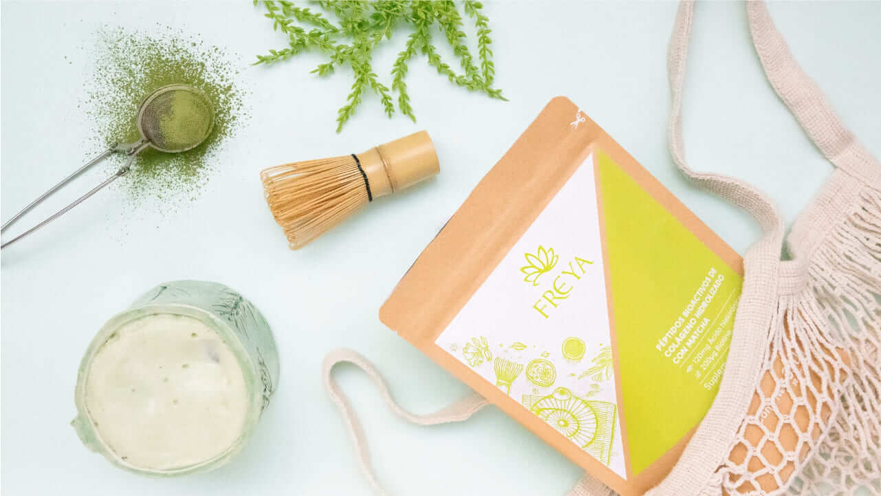 Producto Freya Matcha con accesorios